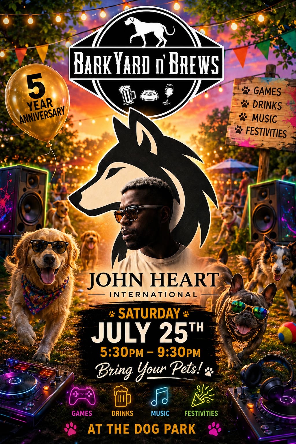 Saturday July 25th Event at Barkyard n'Brews