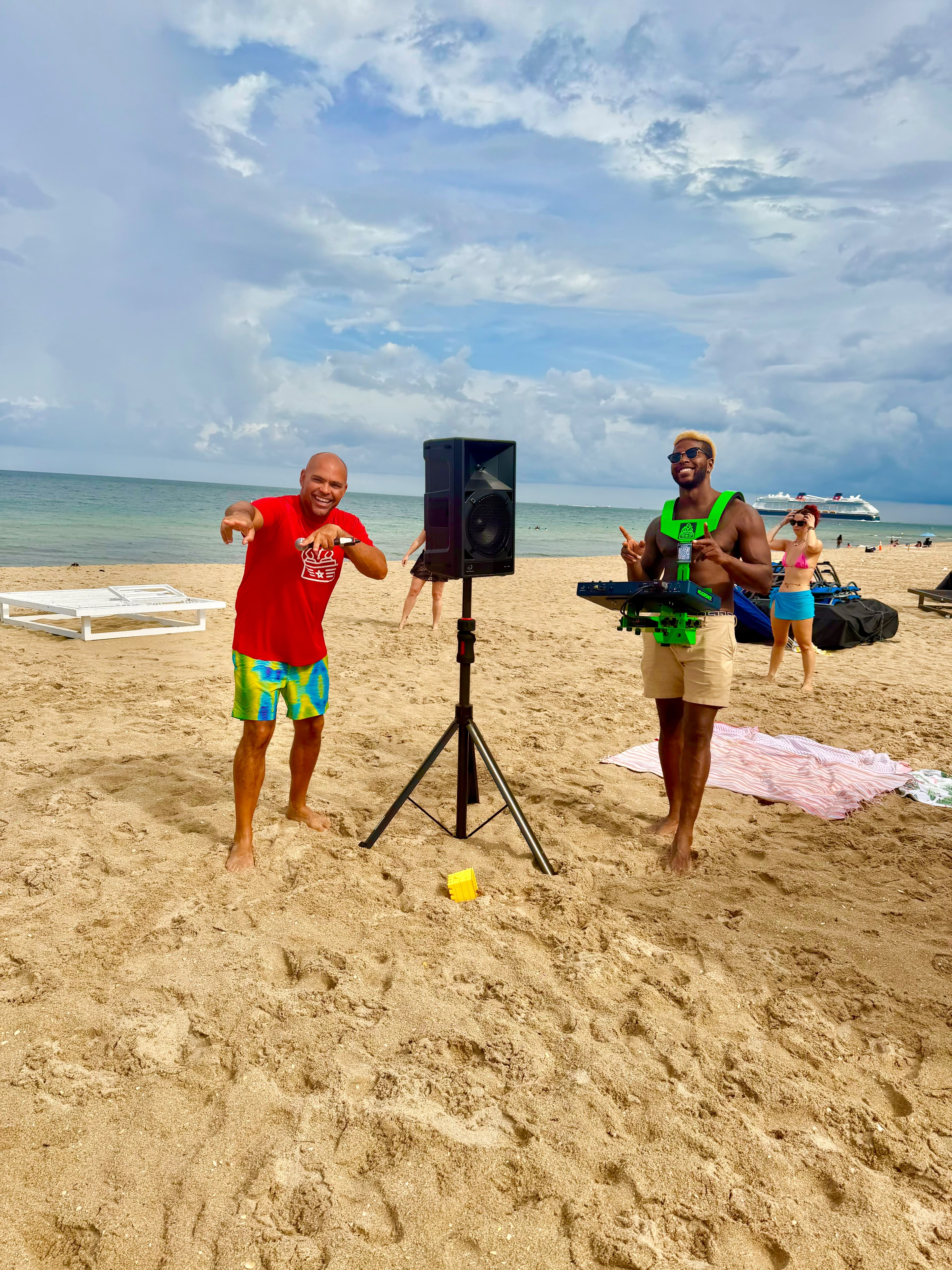 Wireless Beach Party Setup